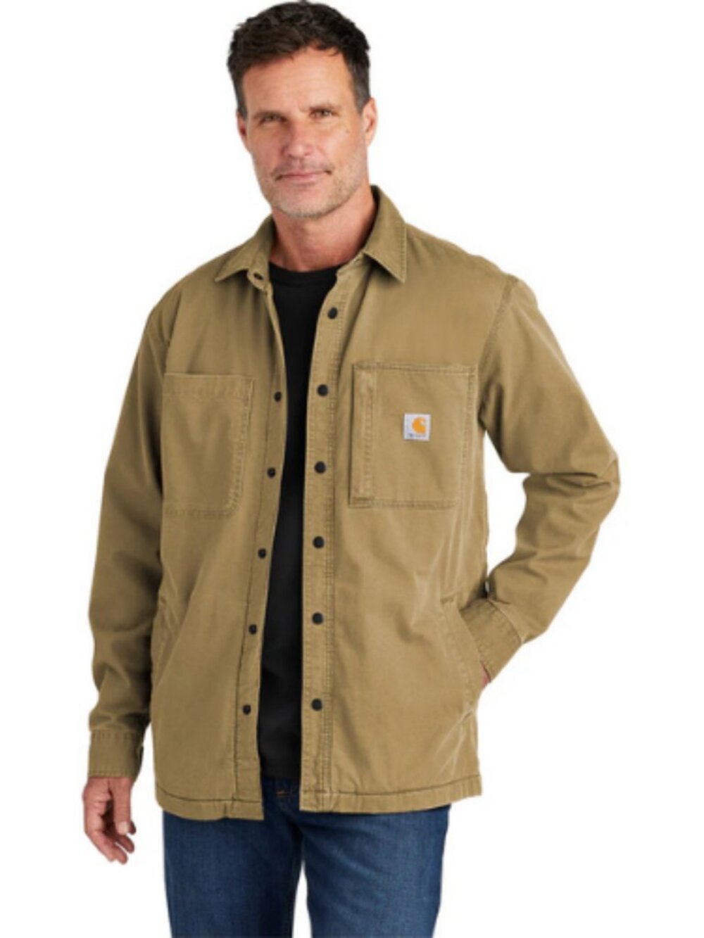 Carhartt Rugged Flex Relaxed Fit Canvas Fleece Lined Jacket